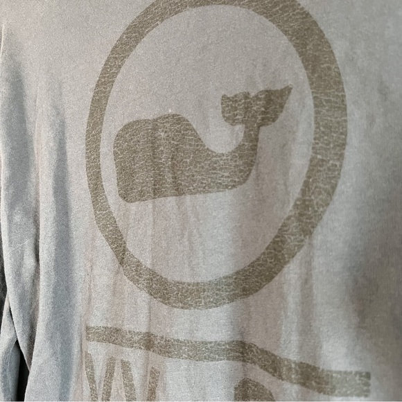 Vineyard Vines Long Sleeve Dark Blue & Black Wash VV-98 Design Small Unisex Tee - Picture 6 of 7